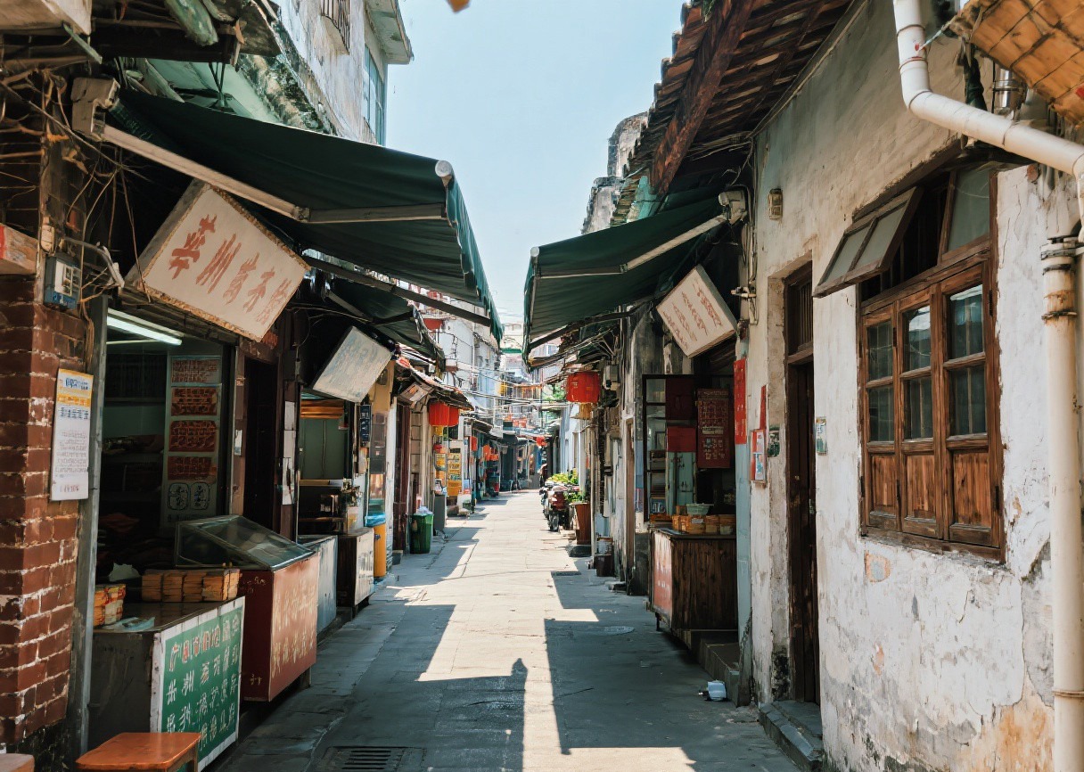 广州西关老城旧式住宅与木窗